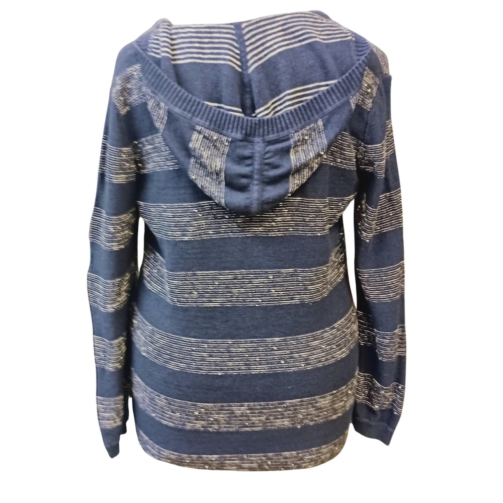 Tommy Bahama Relax Hoodie V-Neck Striped Knit Sweater SKUW626 - Picture 6 of 6